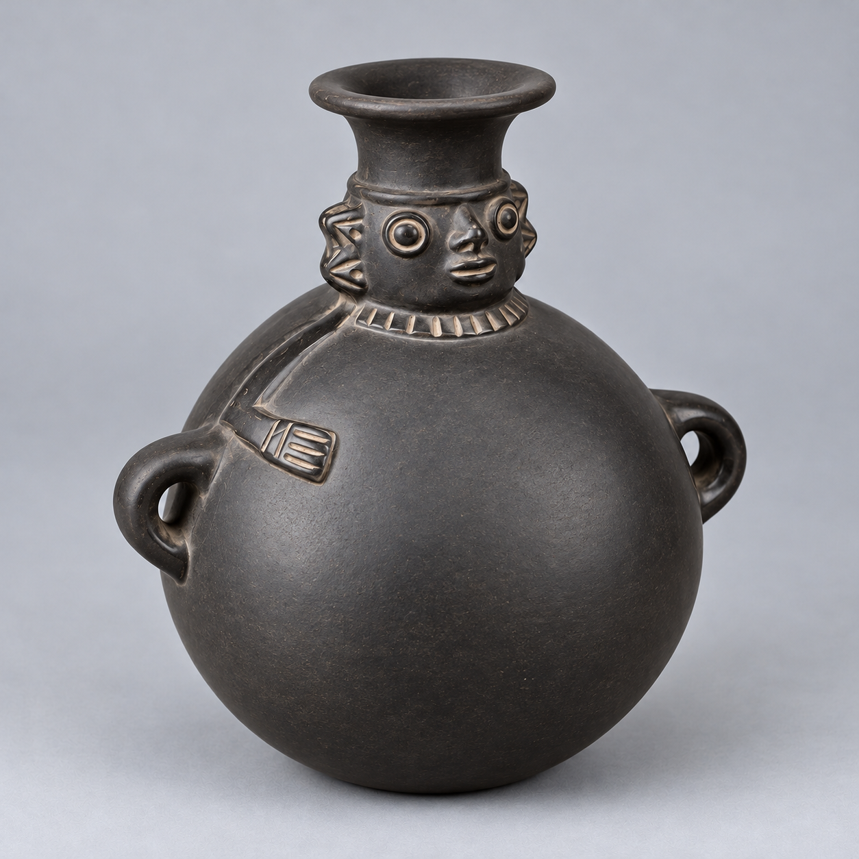 Chimú-Inca Sculptural Bottle - View 1