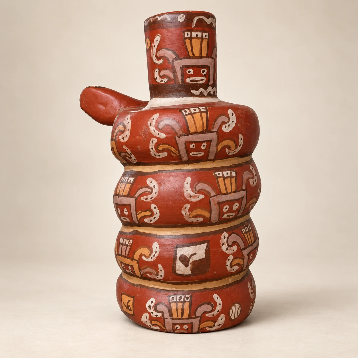 Vaso Wari con Serpientes - Vista 1