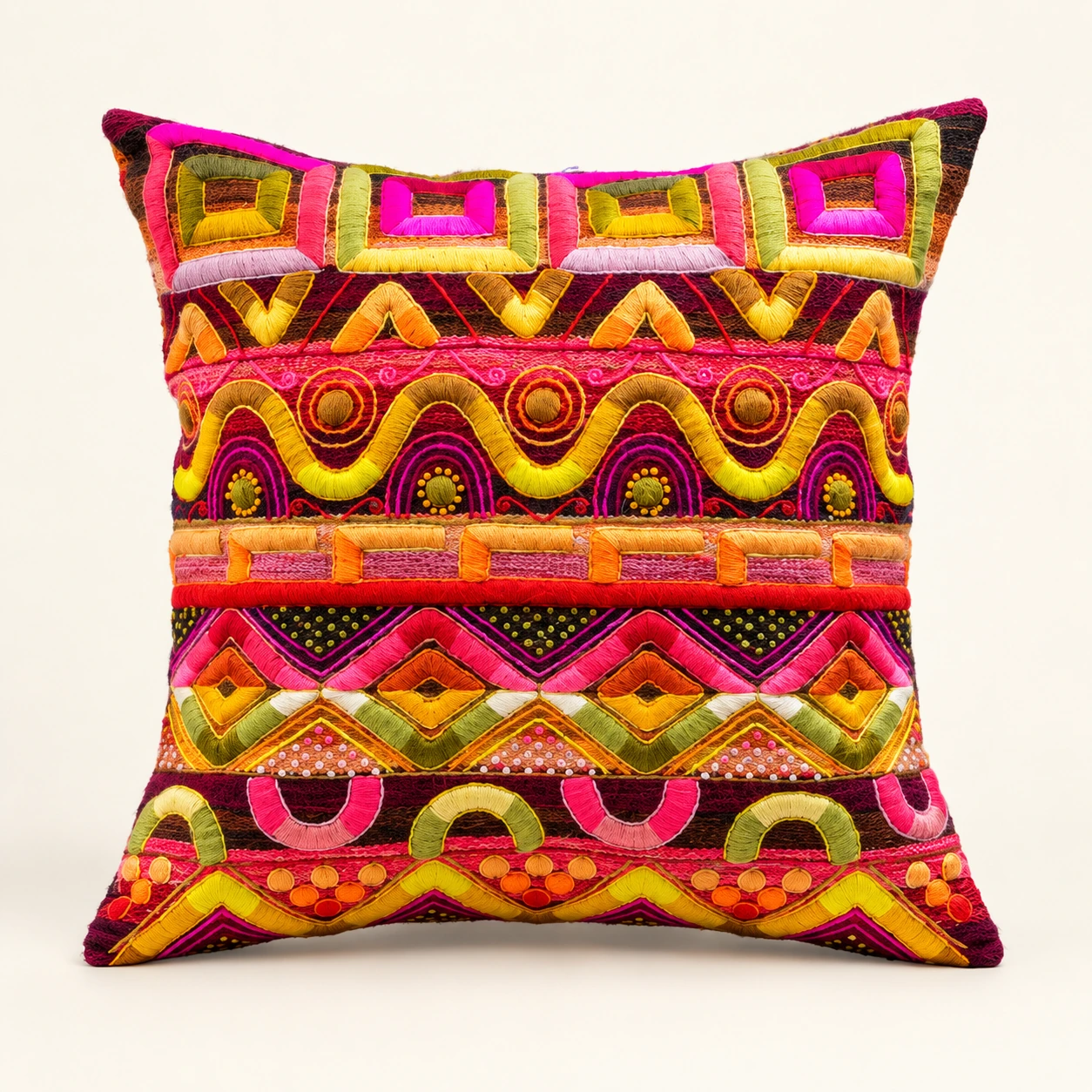 Colección Cojín Imperial (Fucsia geométrico)