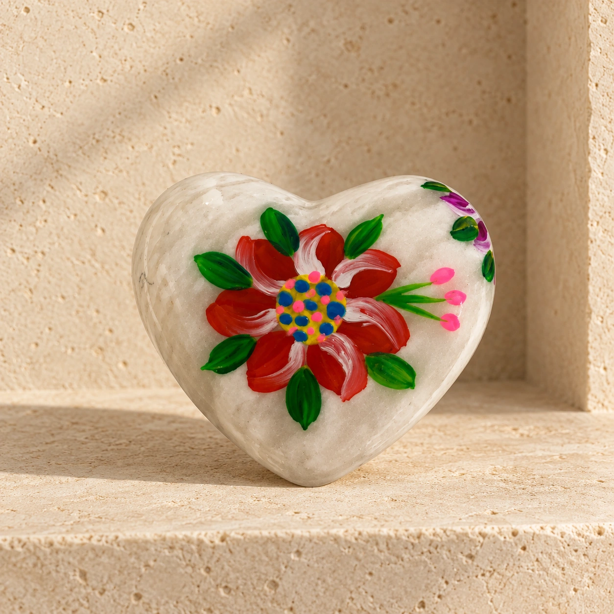 Corazón de Piedra de Huamanga Pintado — Pieza 01 - Vista 3