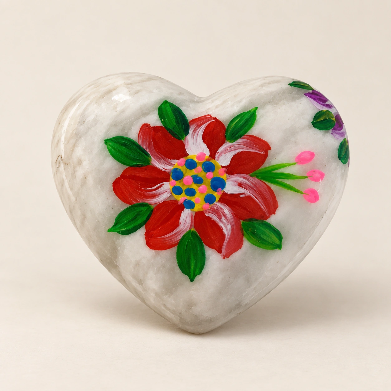 Corazón de Piedra de Huamanga Pintado — Pieza 01