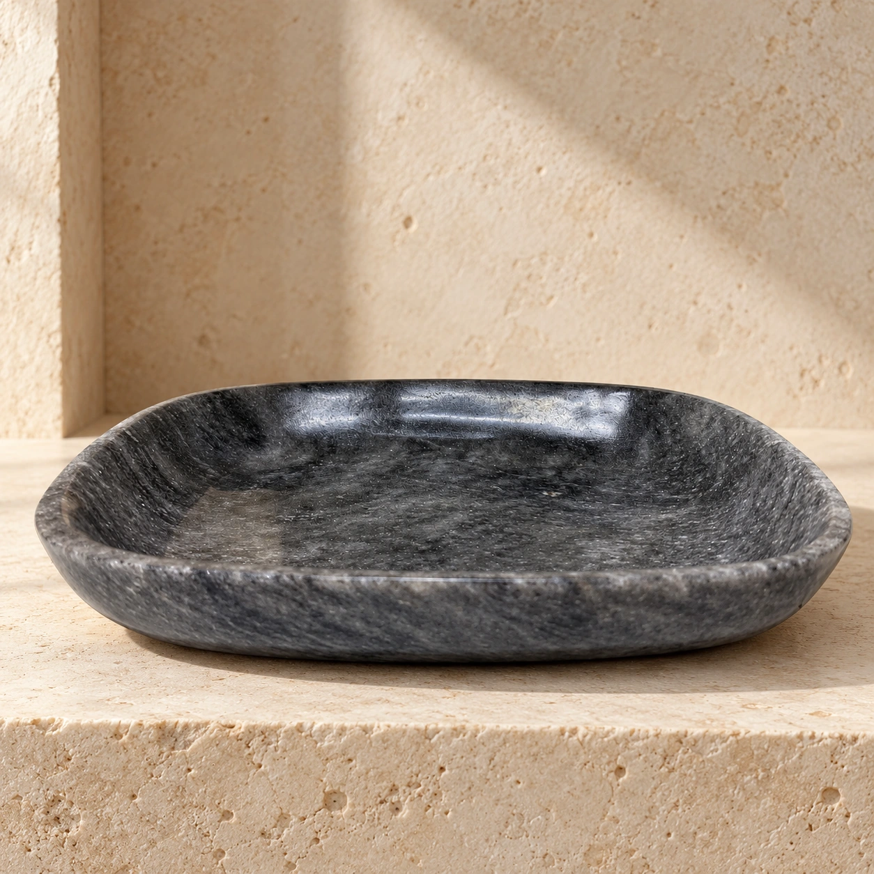 Joyero Tallado en Piedra Oscura — Modelo 3 - Vista 3