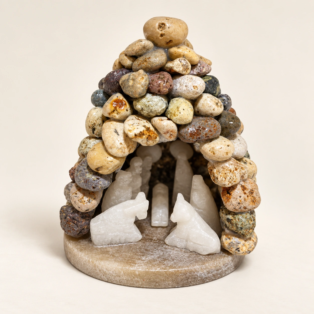 Nacimiento de Piedra con Revestimiento de Piedritas - Vista 1