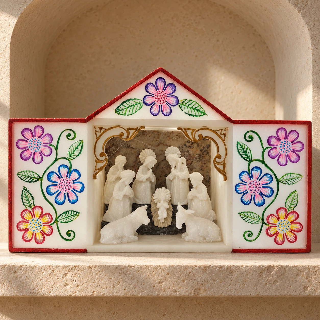 Retablo Grande Pintado en Piedra de Huamanga - Vista 3