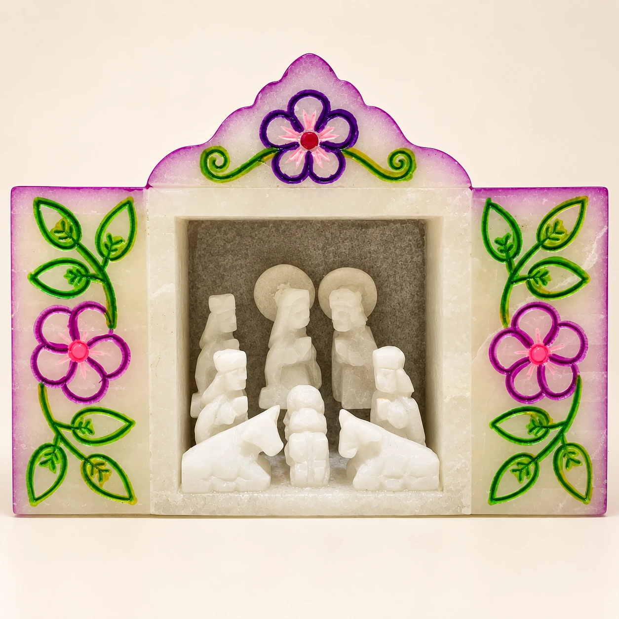 Retablo Pequeño Pintado en Piedra de Huamanga - Vista 2