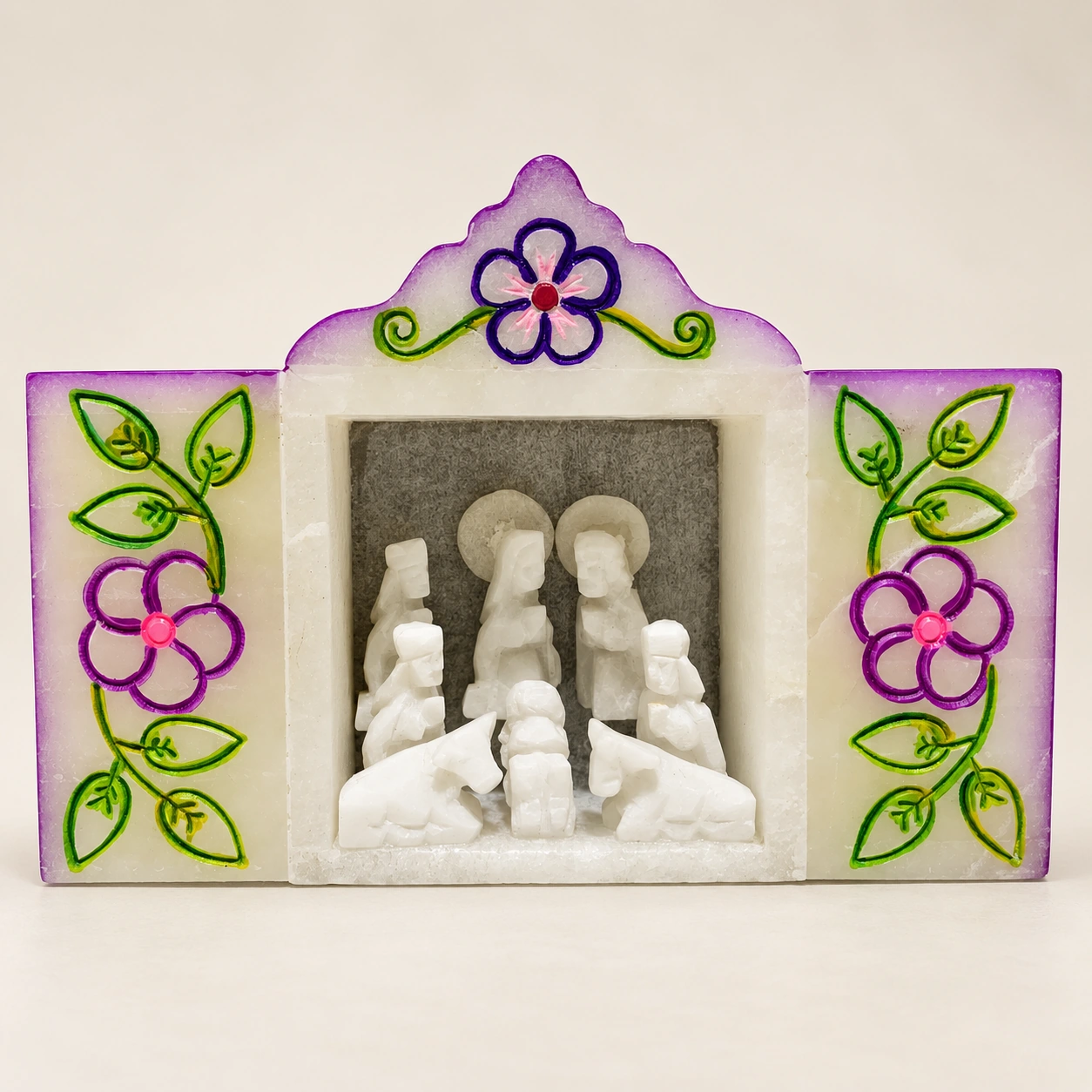 Retablo Pequeño Pintado en Piedra de Huamanga - Vista 1