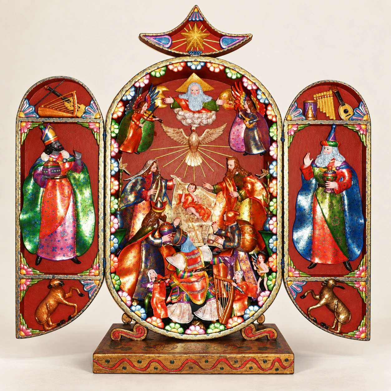Retablo de Autor con Acentos Dorados (Maximiano Ochante)