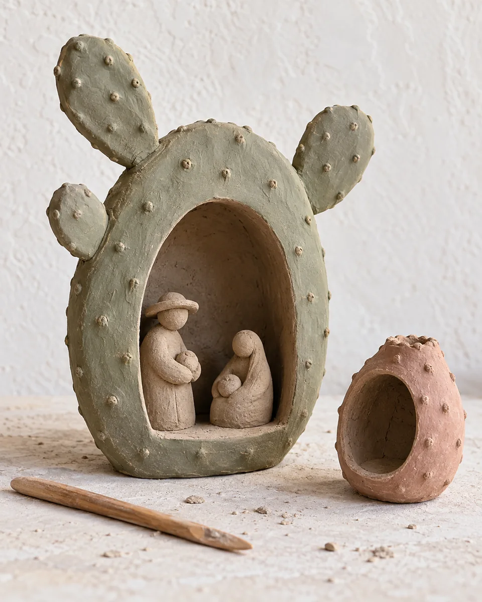 Illustration of modelling prickly-pear fruit and cactus-pad forms
