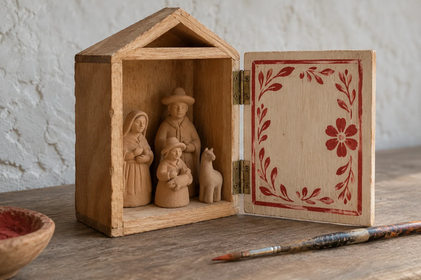Retablo caja sañu rikchaykunawan