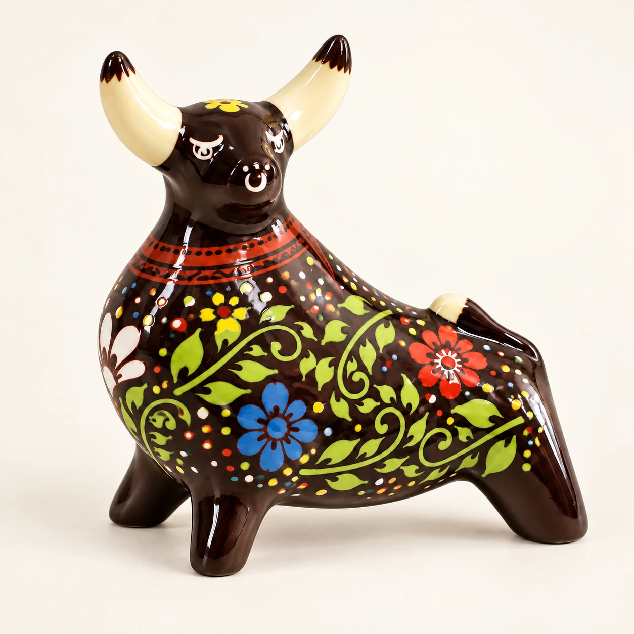 Toro Colores Vidriado · 16 × 16 cm - Vista 1