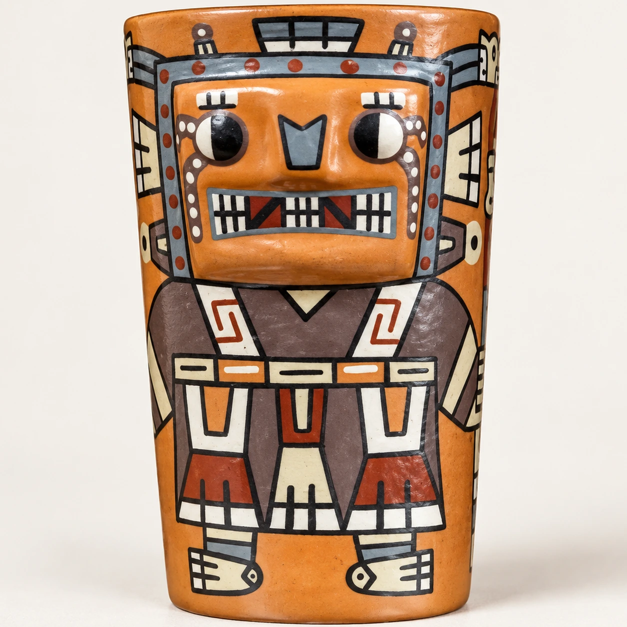Vaso Wiracocha · Réplica Wari · 12 × 7 cm - Vista 2