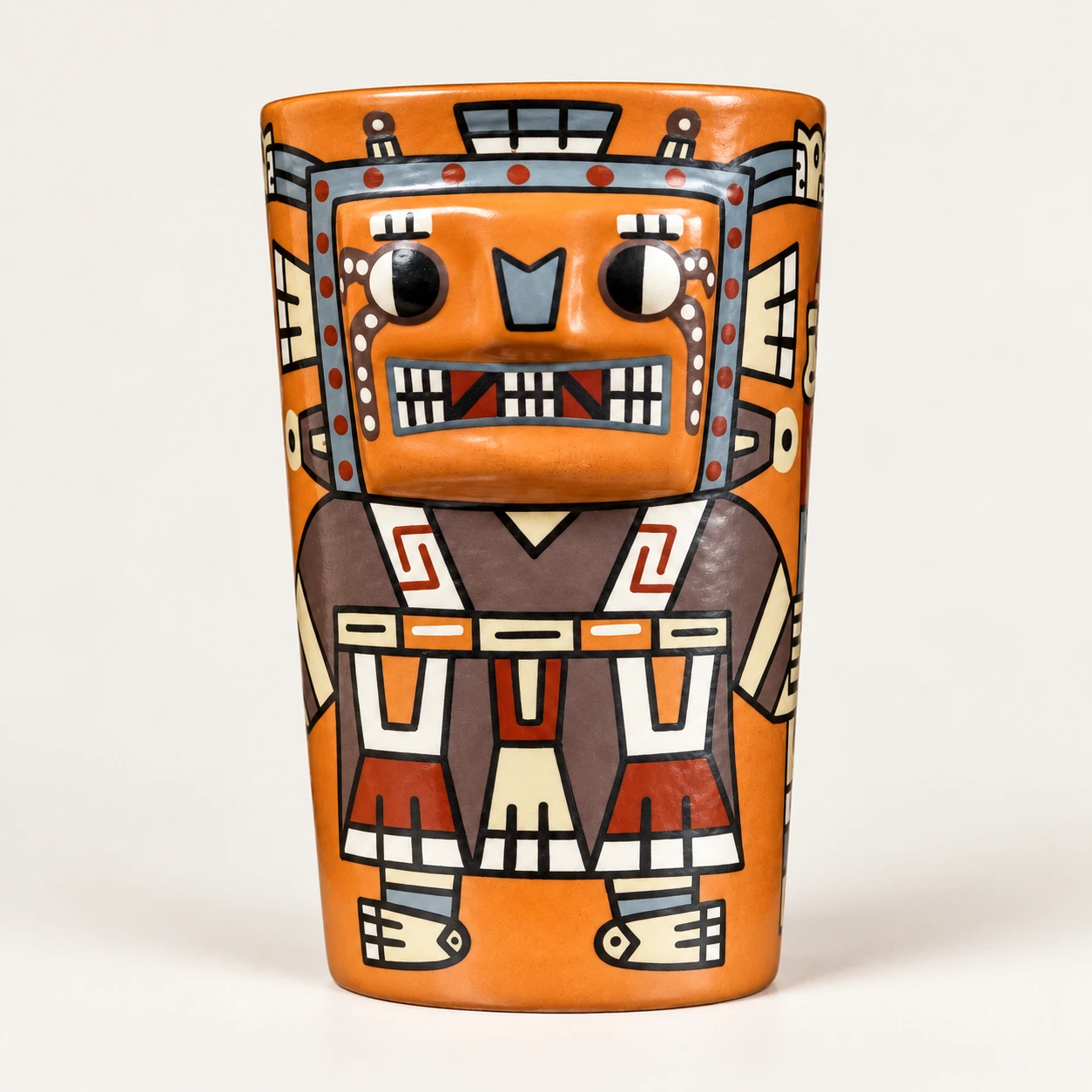 Vaso Wiracocha · Réplica Wari · 12 × 7 cm - Vista 1