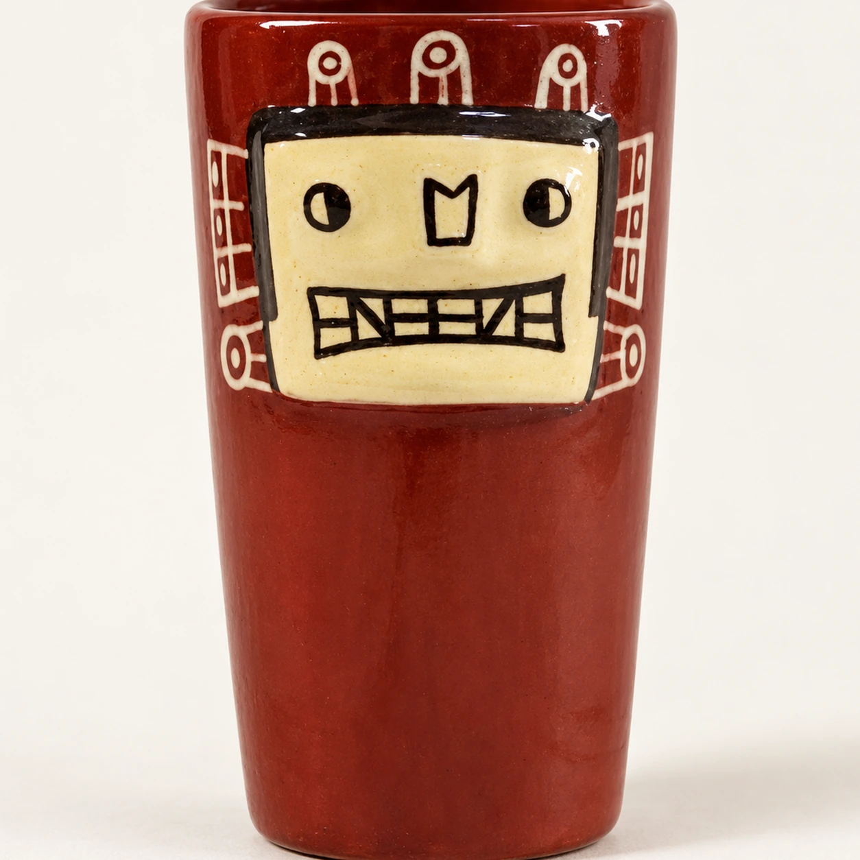 Vaso Wiracocha · Engobe Terracota · 12 × 7 cm - Vista 2