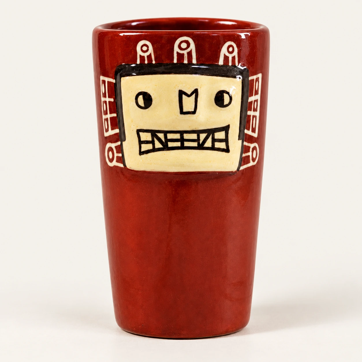 Vaso Wiracocha · Engobe Terracota · 12 × 7 cm - Vista 1