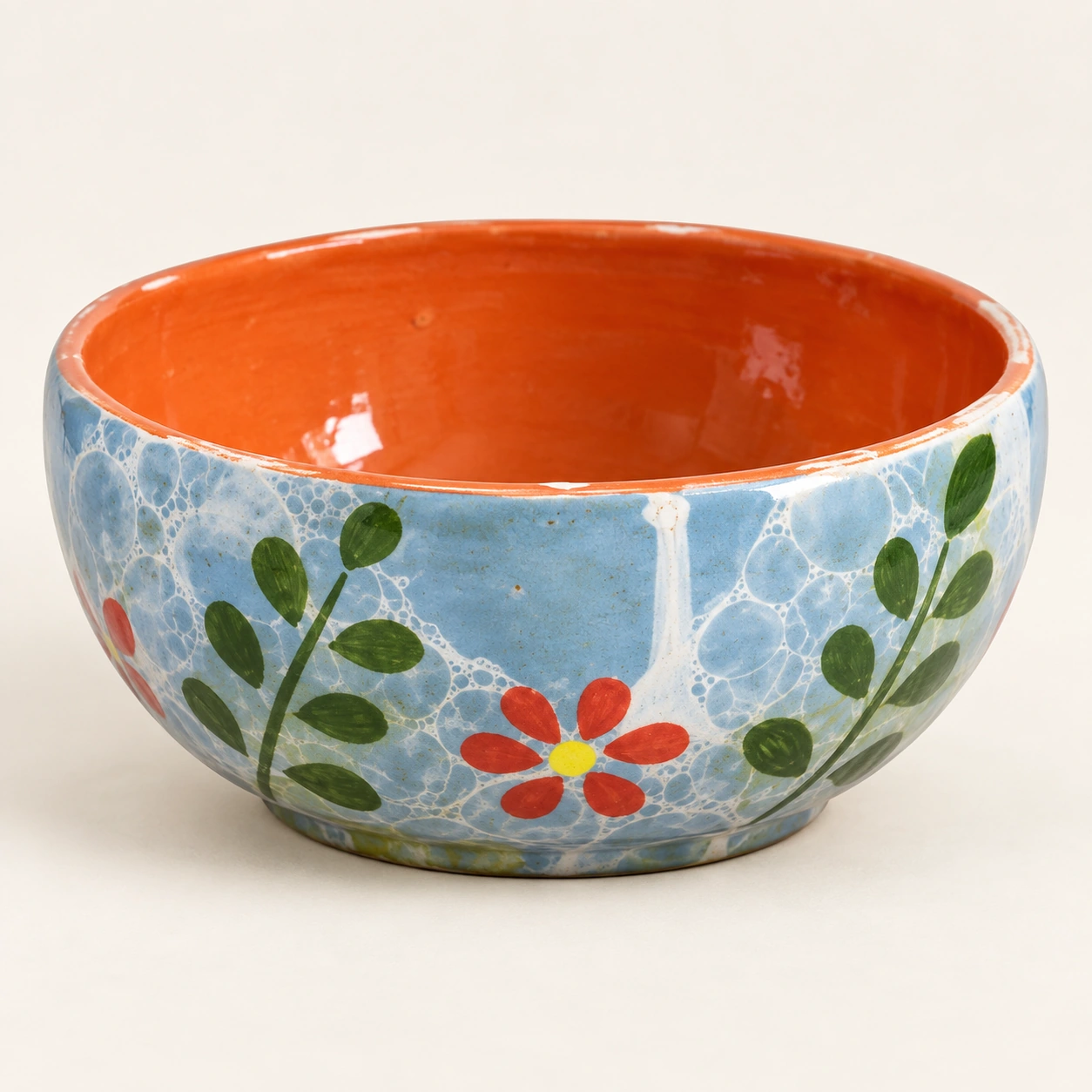 Cuenco Flores Burbujas