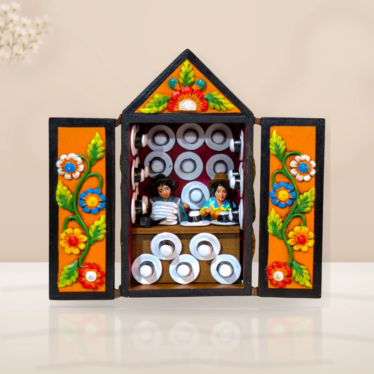 Taller de Sombreros Huamanguinos - 20 × 19 cm - Diseño 1 - Vista 1