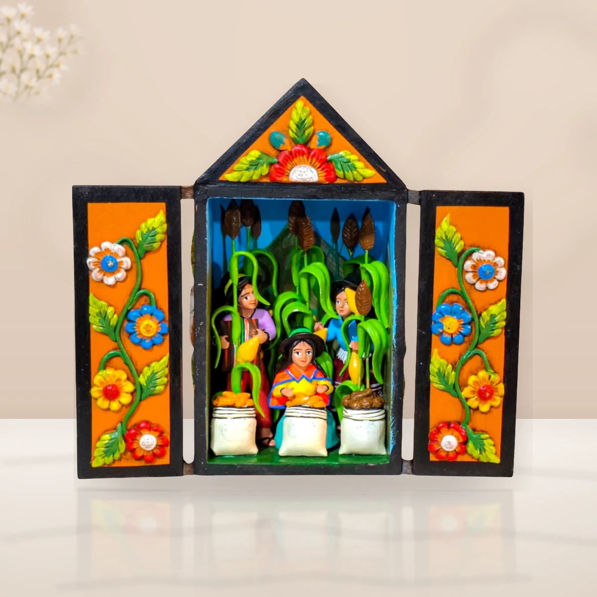 Cosecha de Maíz - 20 × 19 cm - Vista 1