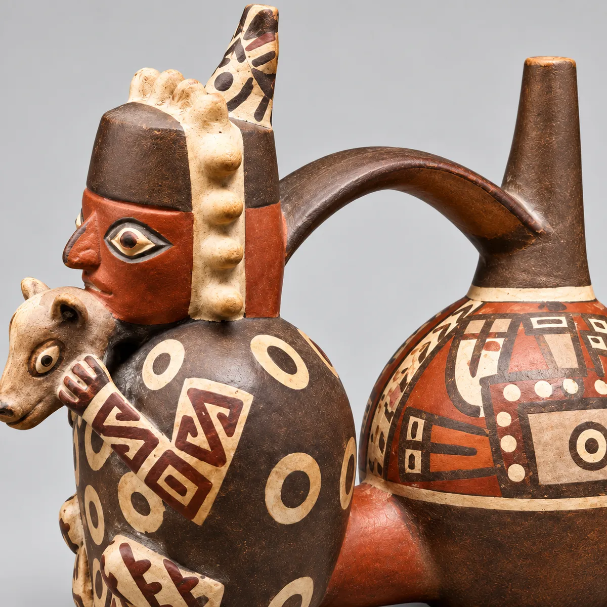 Wari-Inspired Double-Chamber Whistling Vessel - View 2