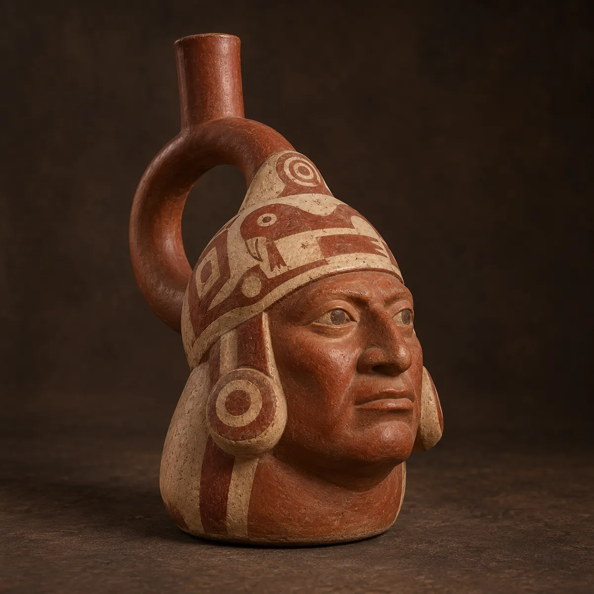 Vasija Retrato de Dignatario Moche