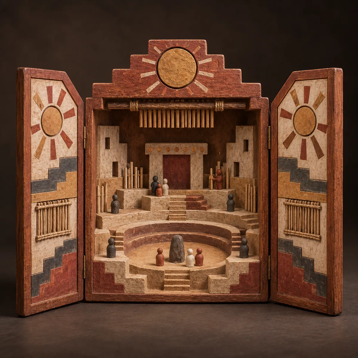 Retablo Arquitectura Sagrada de Caral