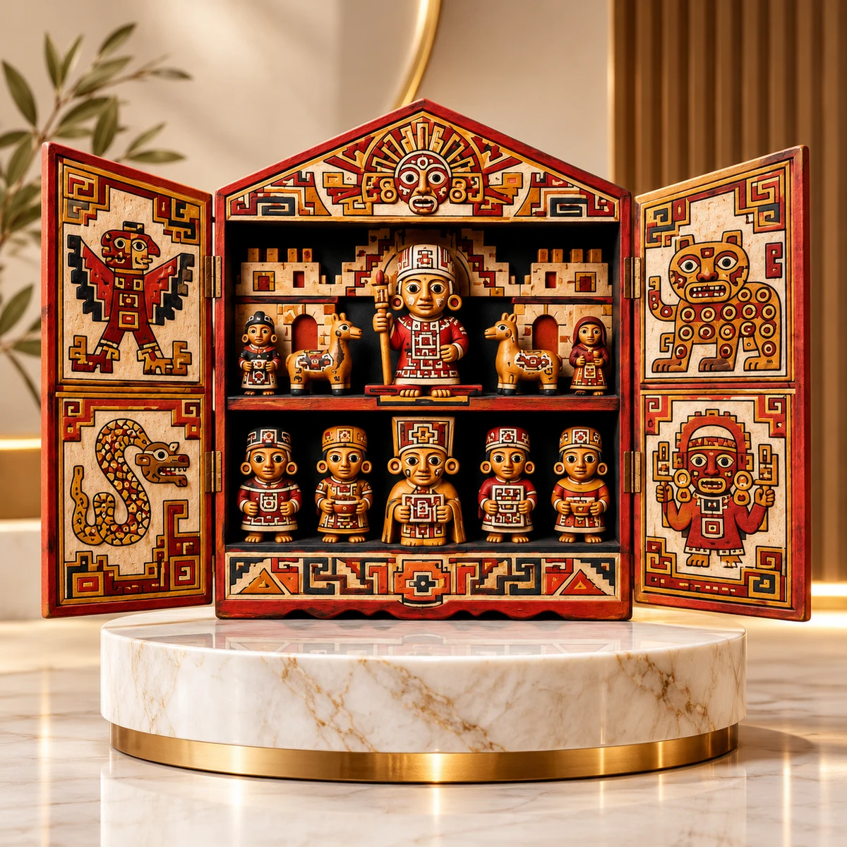 Retablo Imperio Wari y Cosmovisión Panandina de Ayacucho - Vista 1