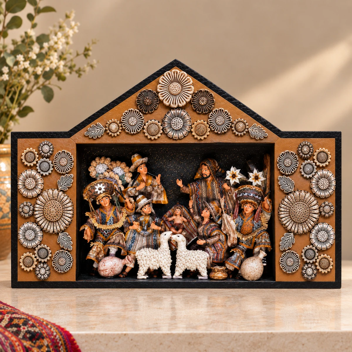 Retablo Monocromático Abierto Blanco Alabastro Gran Formato II
