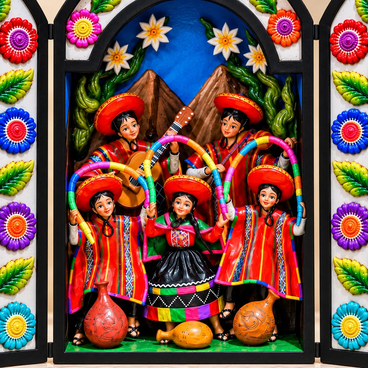 Cangallo Takiqkuna Cordillera Ñawpaqpi Retablo - Vista 2