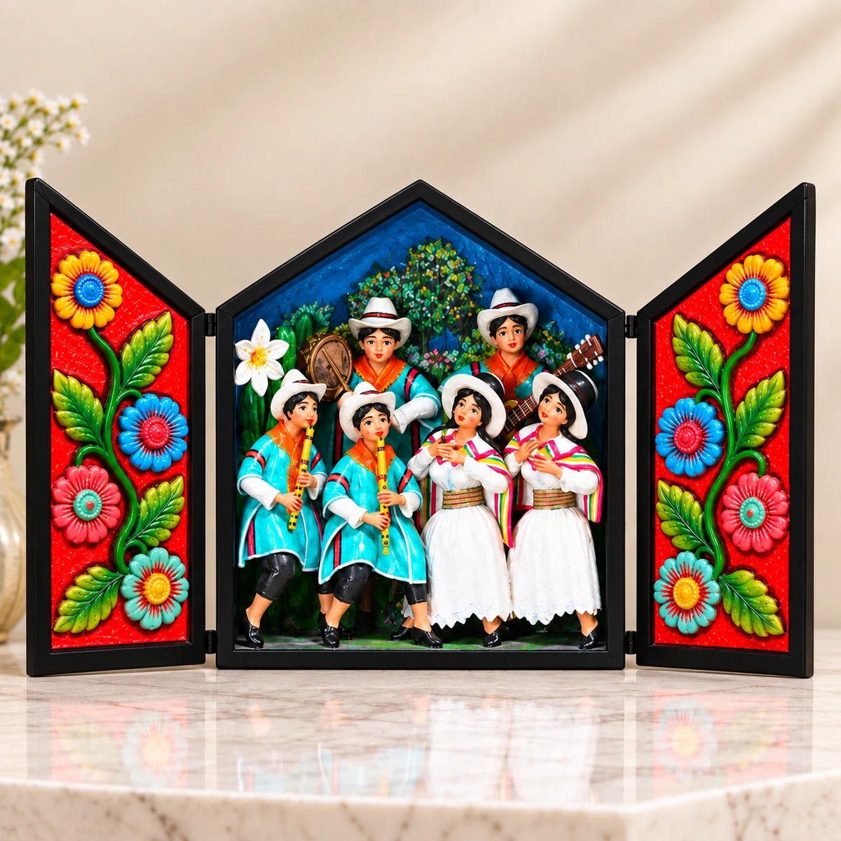 Retablo Ayacuchano Tradicional Comparsa Festiva de Carnaval Ayacuchano - Vista 1
