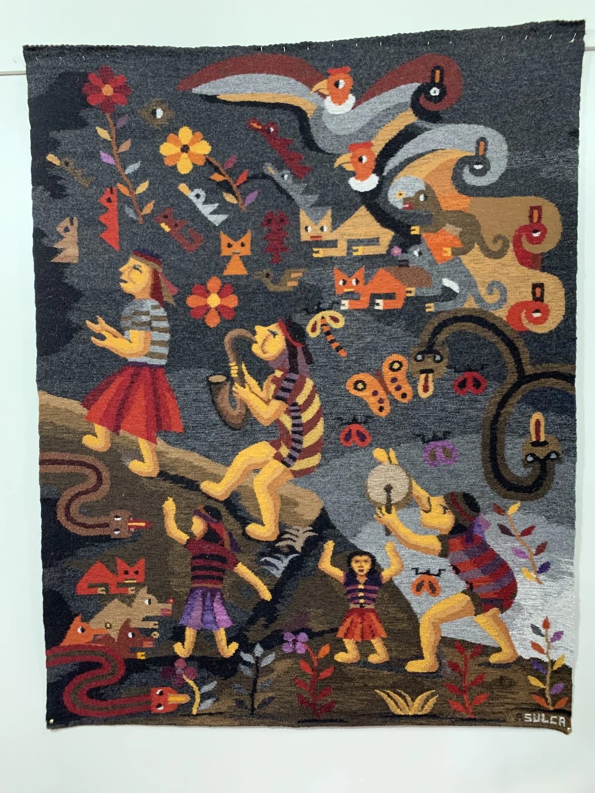 Tapiz Mural Wari Tradicional Maestro Alfonso Sulca 10 - Vista 1