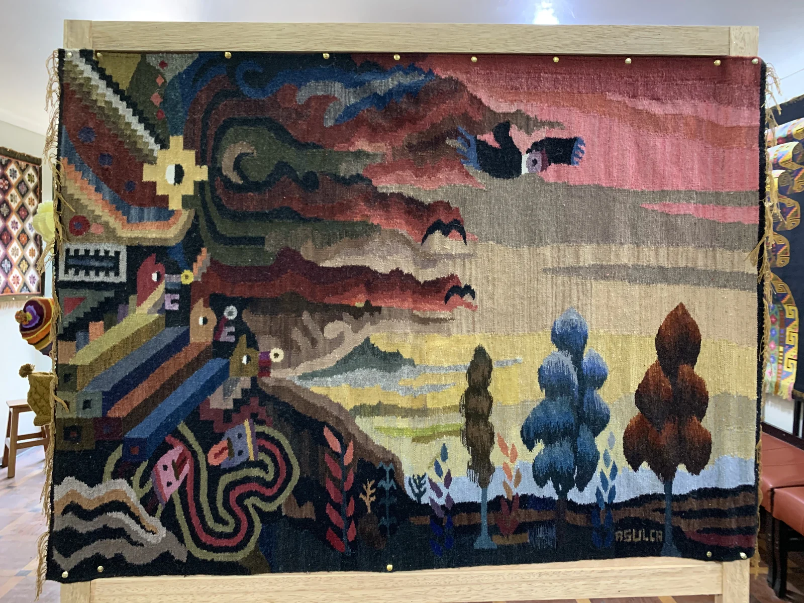Tapiz Mural Wari Tradicional Maestro Alfonso Sulca 23 - Vista 1